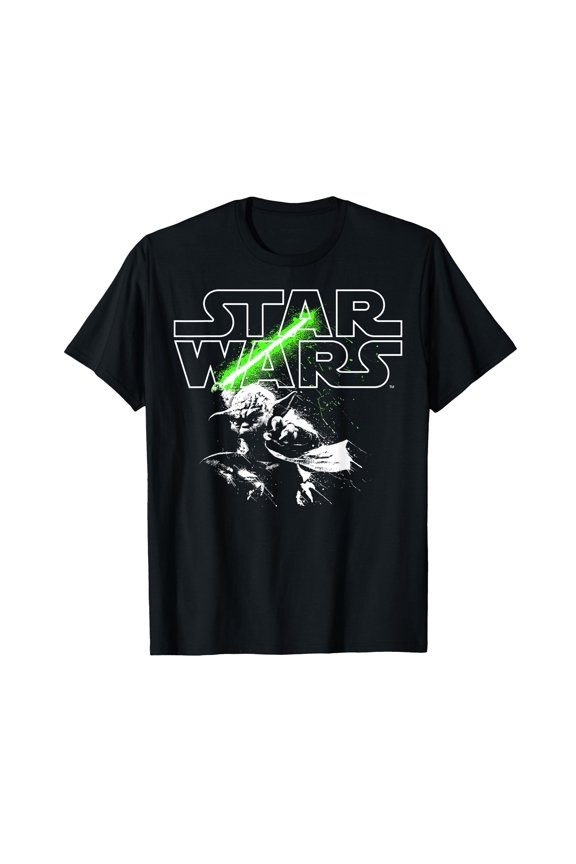 Cool Graphic Lightsaber Design T-Shirt for Space Fantasy Fans