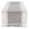 thumbnail image 1 of Cool Gray Dobby Stripe Ribbed Table Runner 13x72, 1 of 3