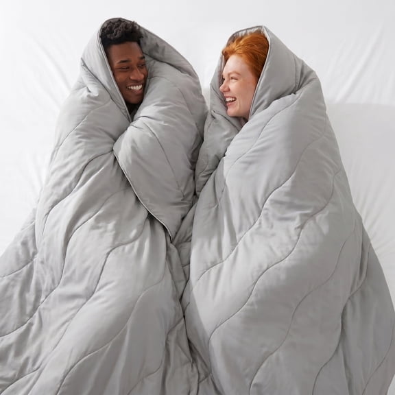 Cool Gray Queen/Full (90x90 Inches) All-Season Breathable Bedding Blanket