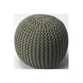 thumbnail image 1 of Cool Gray Woven Pouf Ottoman, 1 of 2