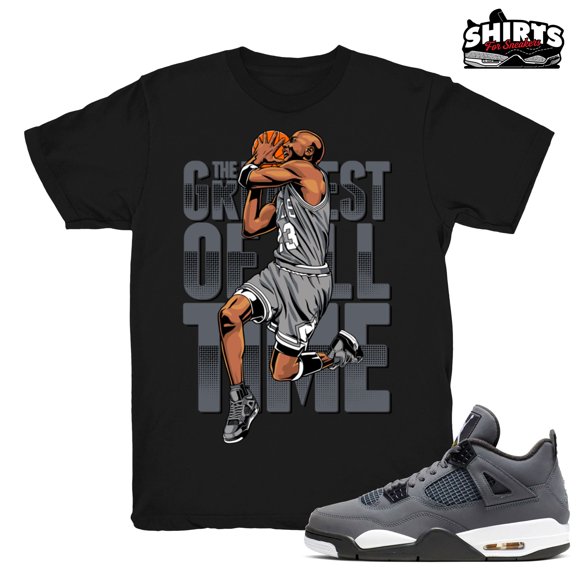 Cool Grey 4 shirt | The Greatest - Match Retro 4 Cool Grey / White tee shirts