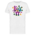 thumbnail image 1 of Dig It Floral Hippie Quote Tee Men's -Image by Shutterstock, 1 of 2