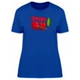 thumbnail image 1 of Cool Grunge Cherries Doodle T-Shirt Women -Image by Shutterstock, Female Large, 1 of 2