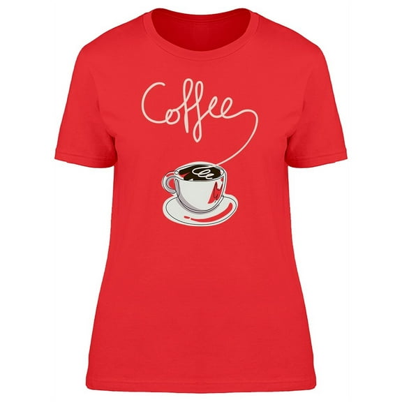Cool Grunge Coffee Cup T-Shirt Women -Image by Shutterstock, Female Small
