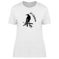 thumbnail image 1 of Cool Grunge Crow Sketch T-Shirt Women -Image by Shutterstock, Female x-Large, 1 of 2