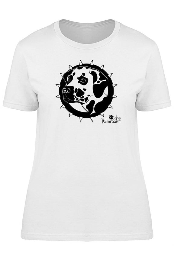 Cool Grunge Dalmatian Dog Tee Women's -Image by Shutterstock