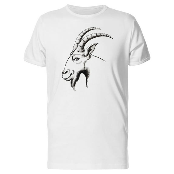Cool Grunge Goat Sketch T-Shirt Men -Image by Shutterstock, Male 3X-Large