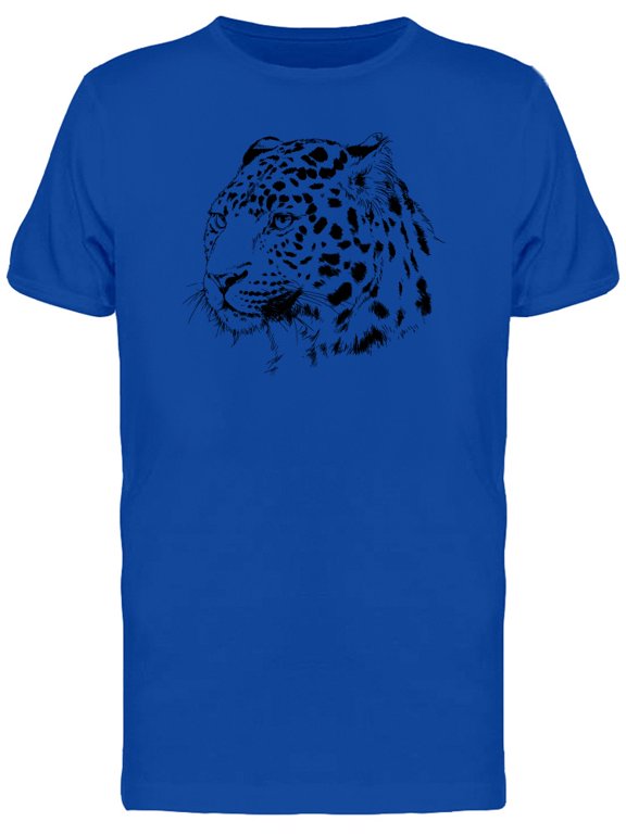 Cool Grunge Leopard Face Tee Men's -Image by Shutterstock