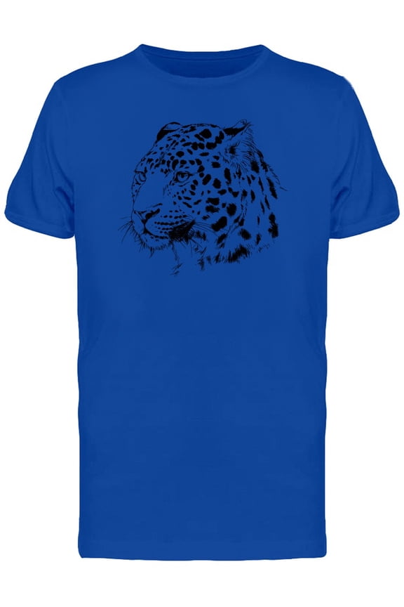Cool Grunge Leopard Face Tee Men's -Image by Shutterstock