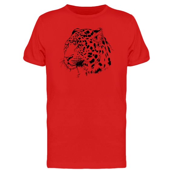 Cool Grunge Leopard Face Tee Men's -Image by Shutterstock