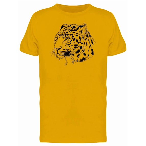 Cool Grunge Leopard Face Tee Men's -Image by Shutterstock