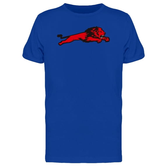 Cool Grunge Lion Mascot Tee Men's -Image by Shutterstock