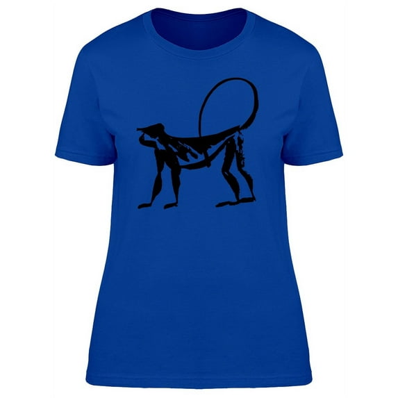 Cool Grunge Monkey Sketch T-Shirt Women -Image by Shutterstock, Female Small