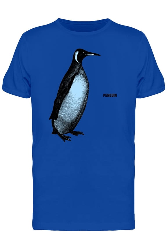 Cool Grunge Penguin Sketch T-Shirt Men -Image by Shutterstock, Male x-Large