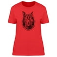 thumbnail image 1 of Cool Grunge Rabbit On A Frame T-Shirt Women -Image by Shutterstock, Female Small, 1 of 2