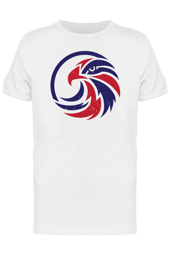 Cool Grunge Red & Blue Eagle Tee Men's -Image by Shutterstock