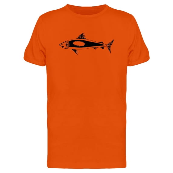 Cool Grunge Shark Fish Sketch Tee Men's -Image by Shutterstock