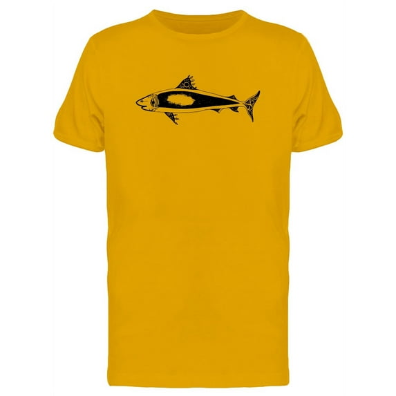 Cool Grunge Shark Fish Sketch Tee Men's -Image by Shutterstock