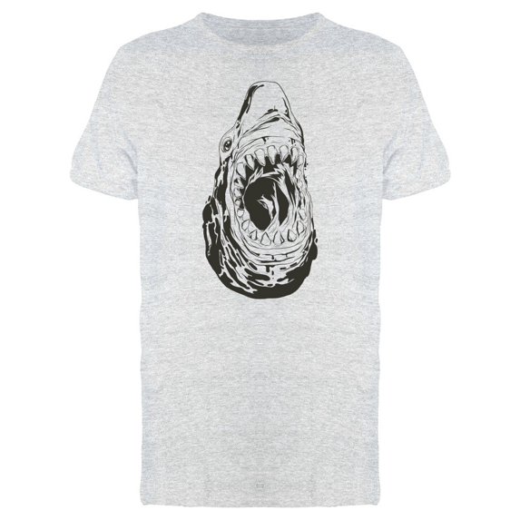 Cool Grunge Shark Head Tee Men's -Image by Shutterstock
