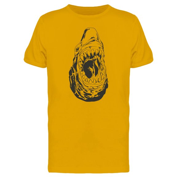 Cool Grunge Shark Head Tee Men's -Image by Shutterstock