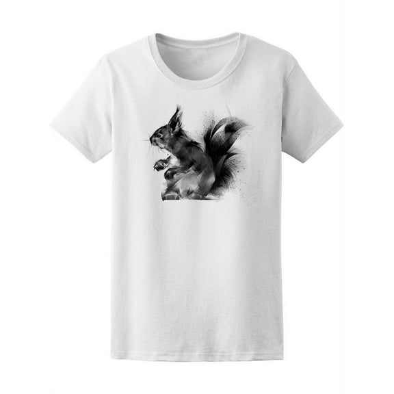 Cool Grunge Squirrel Sketch T-Shirt Women -Image by Shutterstock, Female x-Large