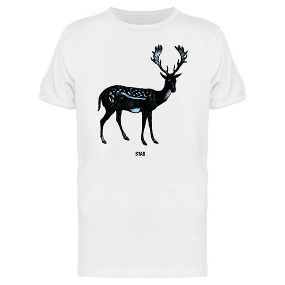 Cool Grunge Stag Sketch T-Shirt Men -Image by Shutterstock, Male 3X-Large
