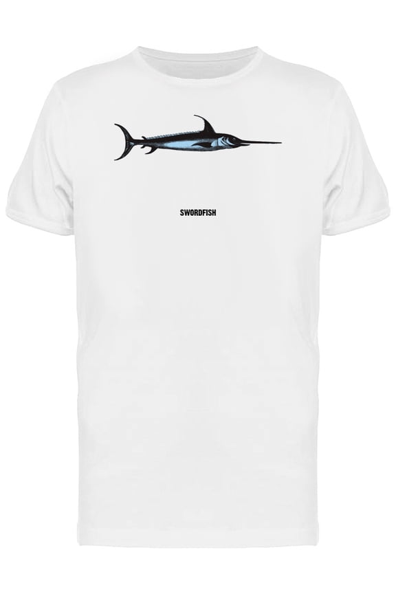 Cool Grunge Swordfish T-Shirt Men -Image by Shutterstock, Male Large