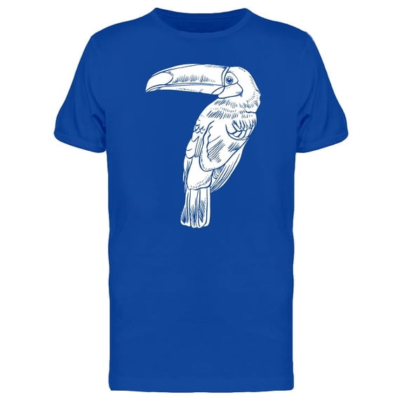 Cool Grunge Toucan Bird Sketch Tee Men's -Image by Shutterstock