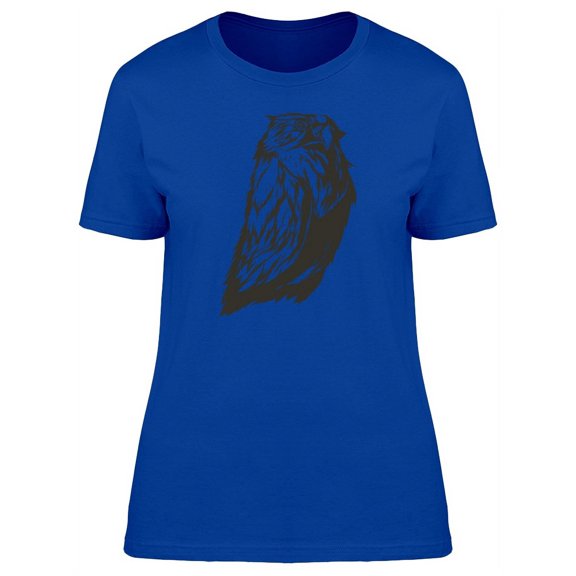 Cool Grunge Tribal Owl T-Shirt Women -Image by Shutterstock, Female Medium
