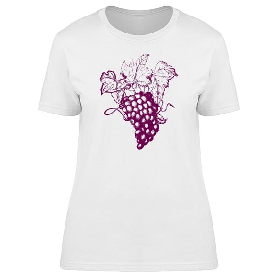 Cool Grunge Vintage Grapes T-Shirt Women -Image by Shutterstock, Female XX-Large