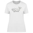 thumbnail image 1 of Cool Grunge Whale Sketch T-Shirt Women -Image by Shutterstock, Female Small, 1 of 2