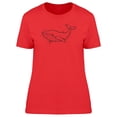 thumbnail image 1 of Cool Grunge Whale Sketch T-Shirt Women -Image by Shutterstock, Female Small, 1 of 2