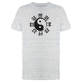 thumbnail image 1 of Cool Grunge Yin Yang Symbol Tee Men's -Image by Shutterstock, 1 of 2