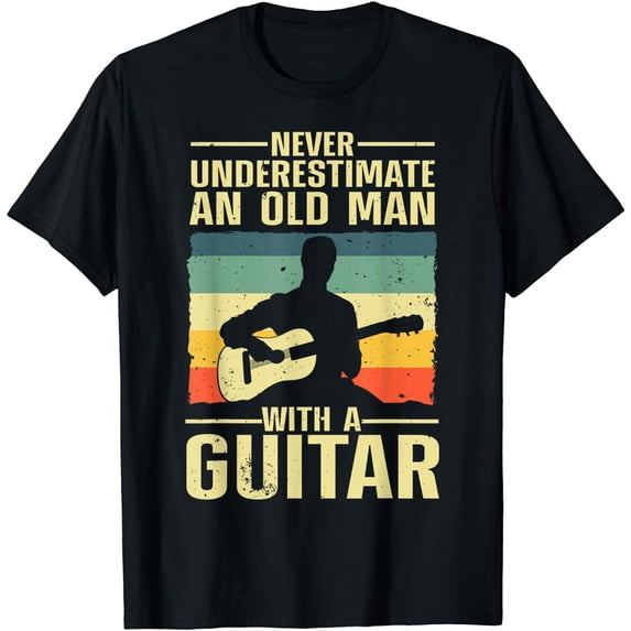 Cool Guitar Design For Grandpa Men Guitar Player Guitarist T-Shirt