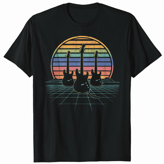 Cool Guitar Design For Men Women Guitarist Guitar Player Music T-Shirt