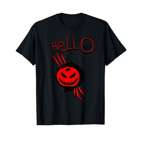 Cool Halloween Breakthrough Costume Pumpkin Inside Helloween T-Shirt