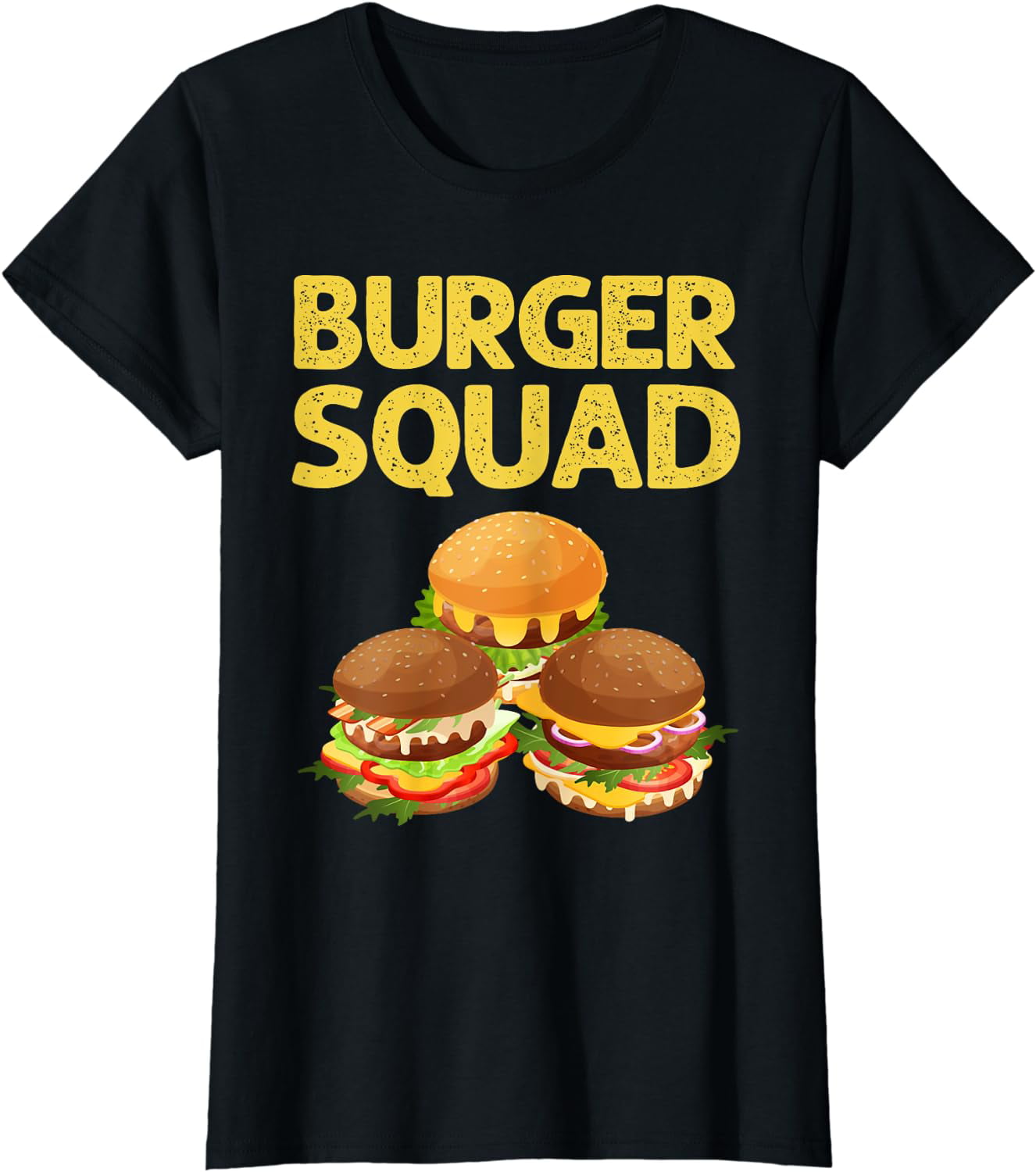 Cool Hamburger Art Men Women Cheeseburger Fast Food Burger T-Shirt ...