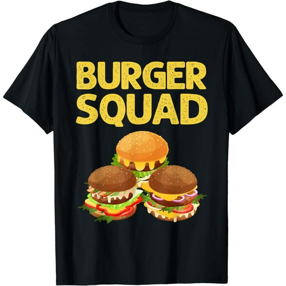 Cool Hamburger Art Men Women Cheeseburger Fast Food Burger Funny Creative Graphic T-Shirt
