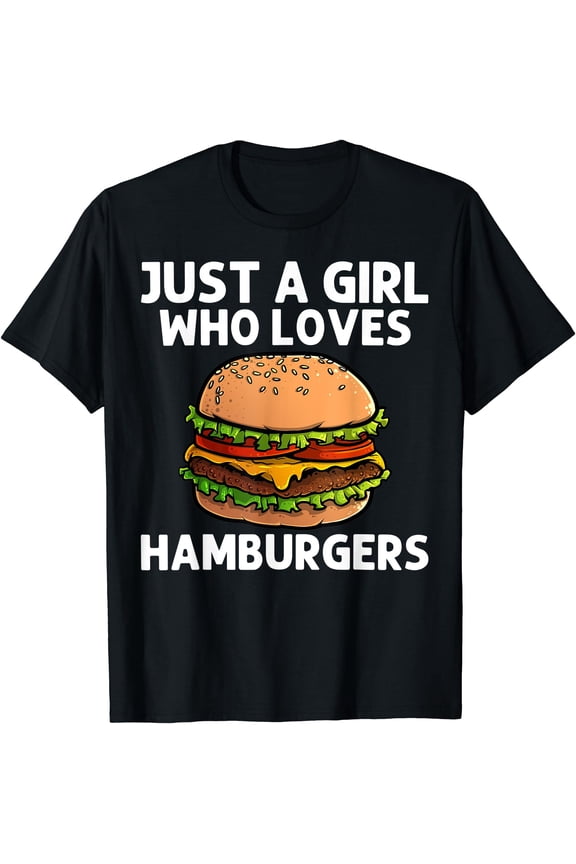 Cool Hamburger For Girls Kids Burger Cheeseburger Fast Food T-Shirt, Unisex T-Shirt