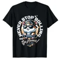 thumbnail image 1 of Cool Hamster with Shades Rolling Hard or Not at All Unisex T-shirt, 1 of 2