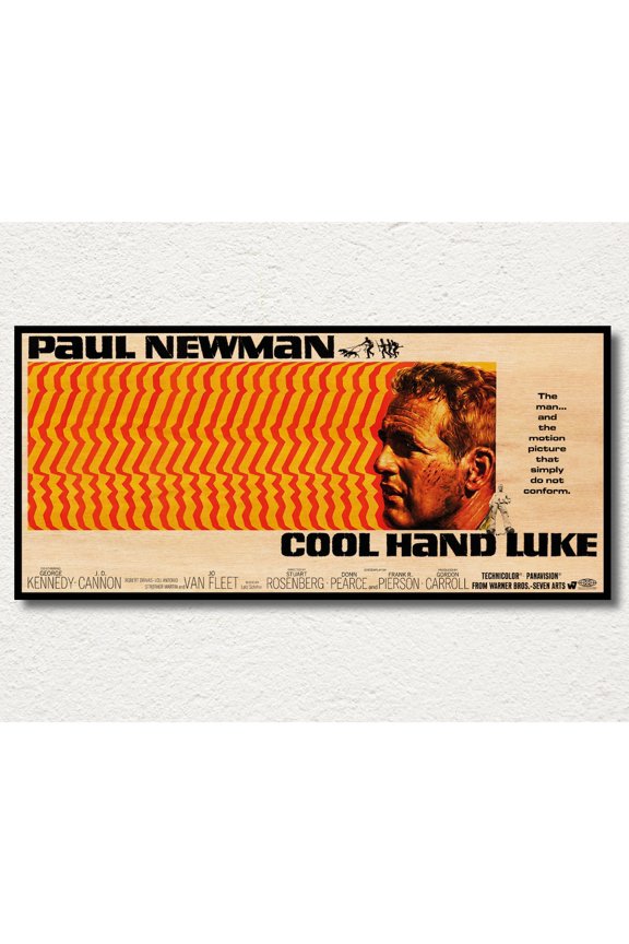 Cool Hand Luke Movie Poster, Paul Newman Wall Art, Unframed Paper Poster 8x10in