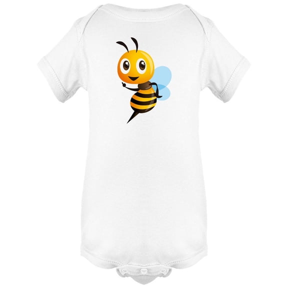 Cool Happy Bee Cartoon Bodysuit Infant -Image by Shutterstock,  Newborn