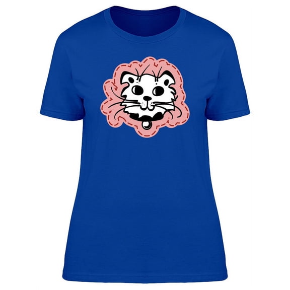 Cool Happy Cat Doodle T-Shirt Women -Image by Shutterstock, Female x-Large