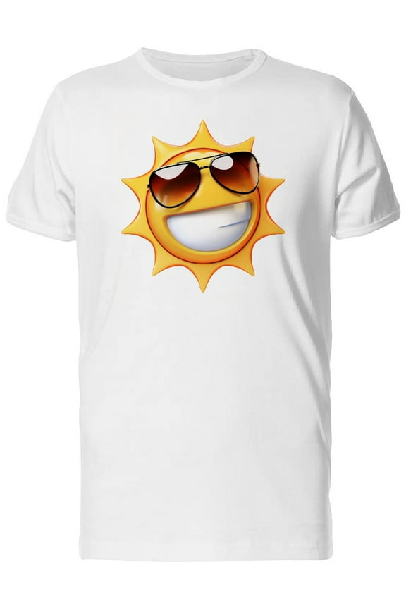 Cool Happy Classy Sun Cartoon T-Shirt Men -Image by Shutterstock, Male x-Large