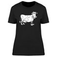 thumbnail image 1 of Cool Happy Cow Cartoon T-Shirt Women -Image by Shutterstock, Female Large, 1 of 2
