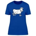thumbnail image 1 of Cool Happy Cow Cartoon T-Shirt Women -Image by Shutterstock, Female Large, 1 of 2