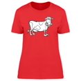 thumbnail image 1 of Cool Happy Cow Cartoon T-Shirt Women -Image by Shutterstock, Female Medium, 1 of 2