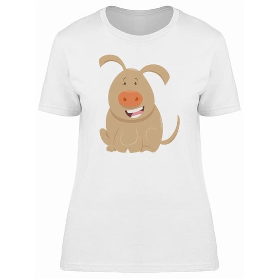 Cool Happy Funny Dog Tee Women's -Image by Shutterstock