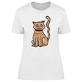 thumbnail image 1 of Cool Happy Kitten Caroton T-Shirt Women -Image by Shutterstock, Female Large, 1 of 2
