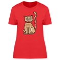 thumbnail image 1 of Cool Happy Kitten Caroton T-Shirt Women -Image by Shutterstock, Female XX-Large, 1 of 2